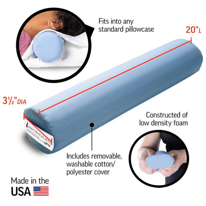 The Original Mckenzie Cervical Roll by , Neck Support Pillow to Relieve Cervical, Neck, and Back Pain - round Pillow for Improved Sleeping Support - Made in the USA