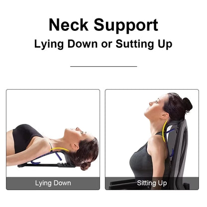 4 Level Neck Stretches Massage Apparatus Neck Shoulder Stretcher Cervical Spine Support Relaxer Muscle Massage Assistance Tool