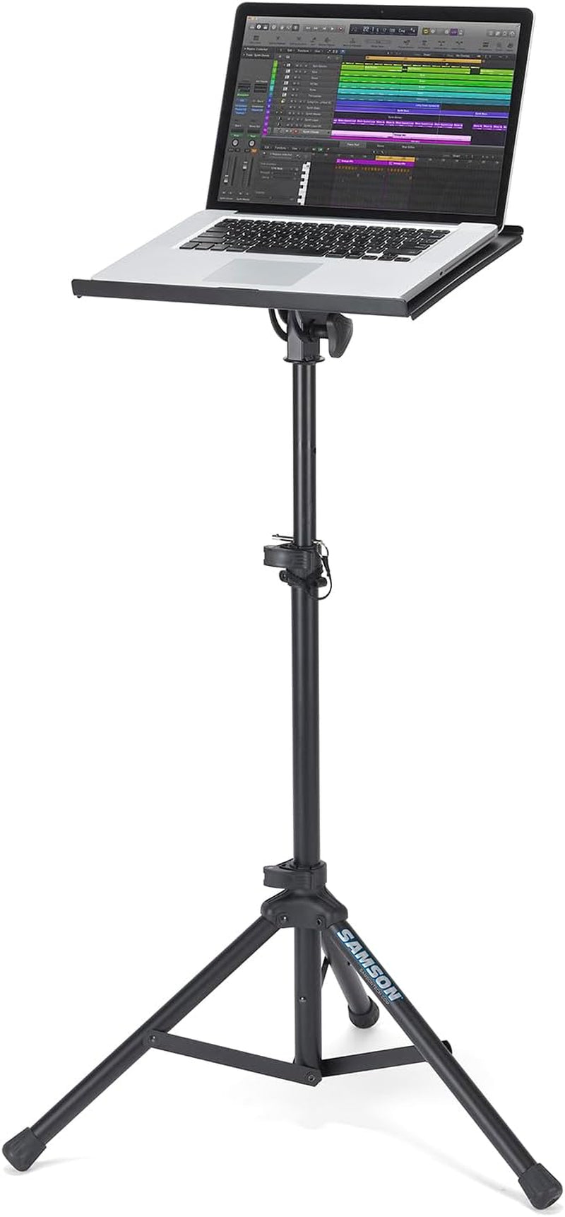 LTS50 Adjustable Laptop Stand – Portable Tripod Stand for Laptop Computers, Djs, Musicians, Producers & Content Creators | Portable Tripod Stand for Laptop Computers, Djs, Musicians, Producers and Content Creators