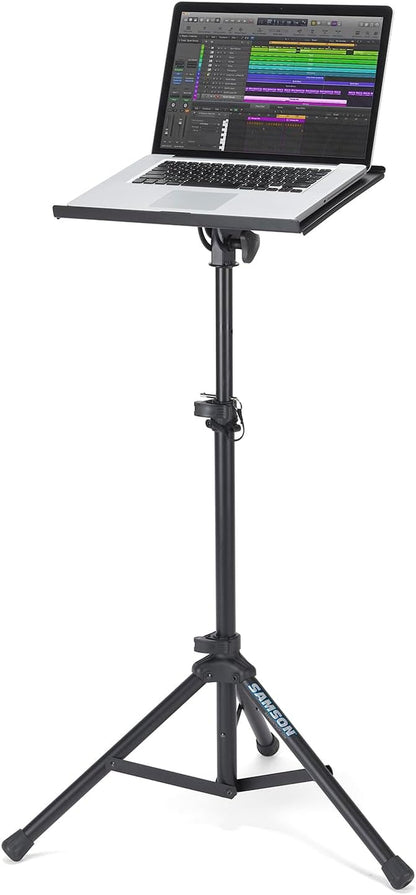 LTS50 Adjustable Laptop Stand – Portable Tripod Stand for Laptop Computers, Djs, Musicians, Producers & Content Creators | Portable Tripod Stand for Laptop Computers, Djs, Musicians, Producers and Content Creators