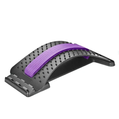 Multi-Level Back & Neck Stretcher - Adjustable Lumbar Support for Deep Stretch, Yoga-Like Flexibility