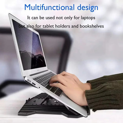 Rotatable Laptop Stand for 10-17" Laptops, Adjustable Height Laptop Riser for Desk, Portable Computer Stands Swivel Laptop Support with Phone Stand, Notebook Mount Holder Macbook Air Pro Lift