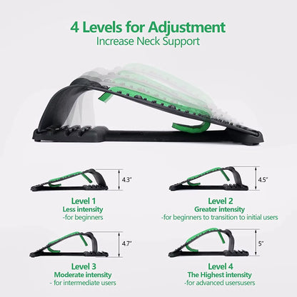 4 Level Neck Stretches Massage Apparatus Neck Shoulder Stretcher Cervical Spine Support Relaxer Muscle Massage Assistance Tool